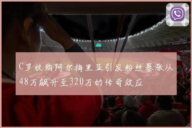 C罗收购阿尔梅里亚引发粉丝暴涨从48万飙升至320万的传奇效应