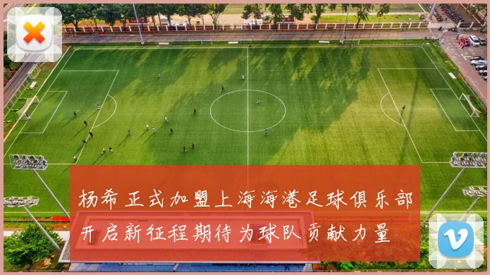 杨希正式加盟上海海港足球俱乐部开启新征程期待为球队贡献力量